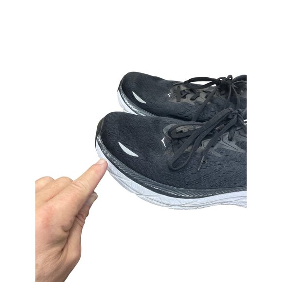 Hoka Clifton 8 Mens Black White Running Sneakers Sz 13EE SKU 9547 - Picture 14 of 16